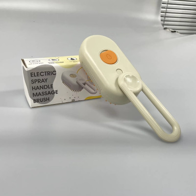 PSK PET MART Steamy Cat Brush | 3 in 1 cat steam brush | Self-Cleaning Electronic Comb for  Dog & Cat