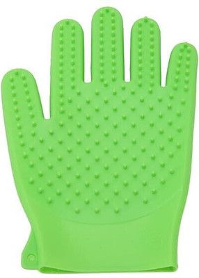 READ CART LAUNCH Pet Silicone bath brush mitten | bath massage gloves brush Plain/ Bristle Brushes for  Dog, Cat, Horse