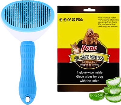 Emily Pets Grooming Combo Kit With Slicker Brush and Glove Wipes for Dogs & Cats(Pack Of 2) Slicker Brushes for  Dog & Cat