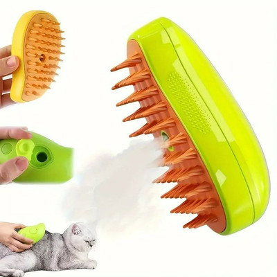 justone choice Dog Pet Electric Spray Massaging Comb One Button Spray Slicker Brushes for  Dog & Cat