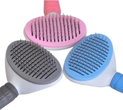 Petfun Auto Slicker Brush Oval for Pets | Gentle & Effective Grooming Tool for Dogs Slicker Brushes for  Dog & Cat