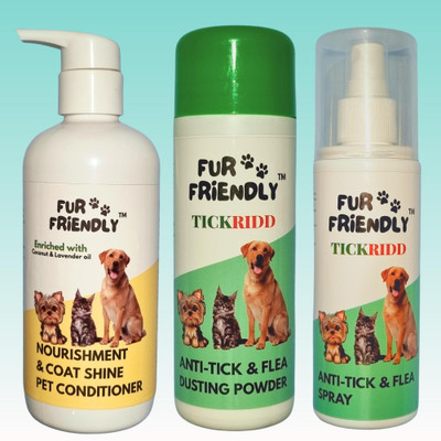 FUR FRIENDLY FF-CS300mlCD1-AT100gmPW1-AT200mlSP1-3 Pet Conditioner(600 ml)