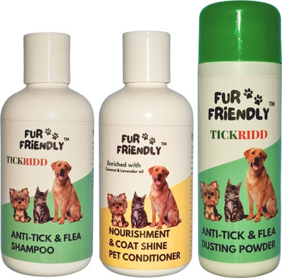 FUR FRIENDLY FF-CS200mlCD1-AT200mlSH1-AT100gmPW1-3 Pet Conditioner(500 ml)