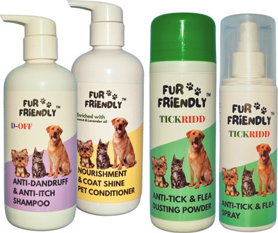 FUR FRIENDLY FF-CS300mlCD1-AD300mlSH1-AT100gmPW1-AT200mlSP1-4 Pet Conditioner(900 ml)