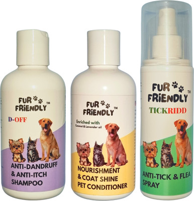 FUR FRIENDLY FF-CS200mlCD1-AD200mlSH1-AT200mlSP1-3 Pet Conditioner(600 ml)