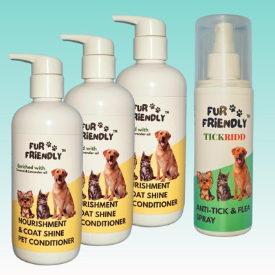 FUR FRIENDLY FF-CS300mlCD3-AT200mlSP1-4 Pet Conditioner(1100 ml)