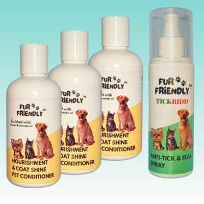 FUR FRIENDLY FF-CS200mlCD3-AT200mlSP1-4 Pet Conditioner(800 ml)