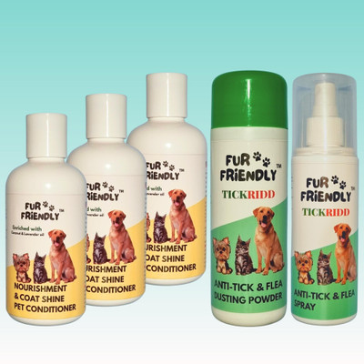FUR FRIENDLY FF-CS200mlCD3-AT100gmPW1-AT200mlSP1-5 Pet Conditioner(900 ml)