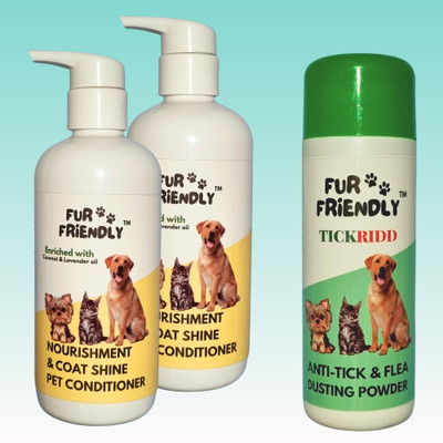 FUR FRIENDLY FF-CS300mlCD2-AT100gmPW1-3 Pet Conditioner(700 ml)