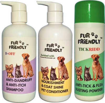 FUR FRIENDLY FF-CS300mlCD1-AD300mlSH1-AT100gmPW1-3 Pet Conditioner(700 ml)