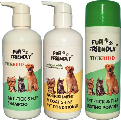 FUR FRIENDLY FF-CS300mlCD1-AT300mlSH1-AT100gmPW1-3 Pet Conditioner(700 ml)