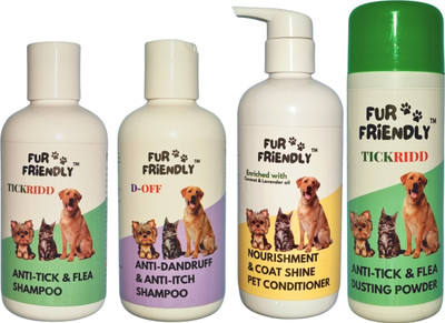 FUR FRIENDLY FF-AT200mlSH1-AD200mlSH1-CS300mlCD1-AT100gmPW1-4 Pet Conditioner(800 ml)