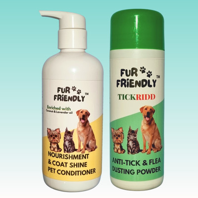 FUR FRIENDLY FF-CS300mlCD1-AT100gmPW1-2 Pet Conditioner(400 ml)