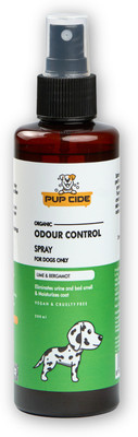 PUP CIDE Odour Control Spray For Dogs, Lime And Bergamot Deodorizer(200 ml, Pack of 1)