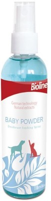 BIOLINE Baby Powder Deodorizing Pet Spray, Smell Deodorizer(118 ml, Pack of 1)