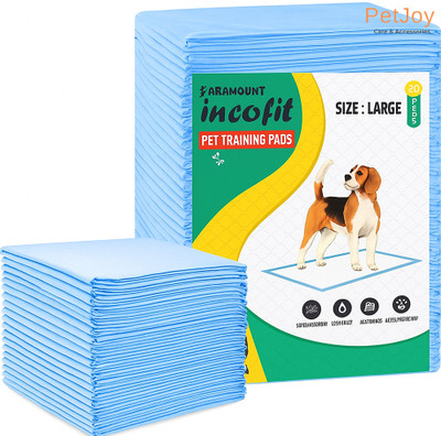 PetJoy Extra-Large Training Pads (60x90 cm) | Leak-Proof & Quick-Dry | 5-Layer Disposable Dog Diapers(Pack of 30 M)