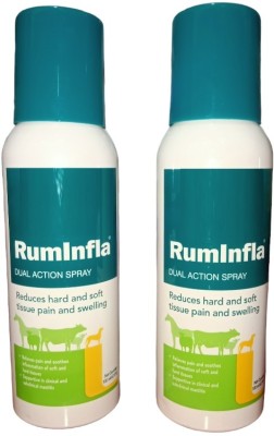 ADILAID RUMINFLA Dual Action Spray for Pain & Swelling in small & Large Animals Pet First Aid Kit(2 Pieces)