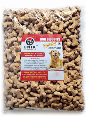 Unik Dog Pet Food Calcium Treat Healthy Chicken Puppy Dog Biscuits Chicken 1 kg Dry New Born Dog Food
