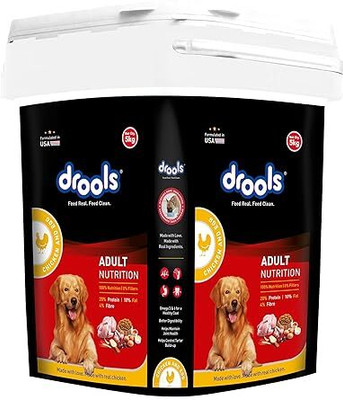 Drools Drools Adult Dry Dog Food Chicken and Egg Inside Container 5Kg Pack Chicken 5 kg Dry Adult Dog Food