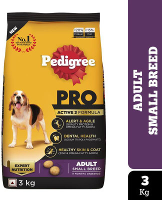 PEDIGREE Small Breed (9 Months Onwards) Chicken 3 kg Dry Adult Dog Food