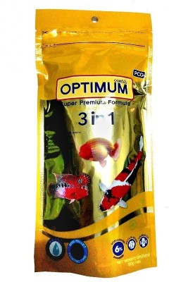 pcg Optimum 3 in 1 100 g Dry Fish Food ( pack of 2 ) By ASIT K9 CLUB 0.1 kg (2x0.05 kg) Dry New Born, Young, Adult Fish Food