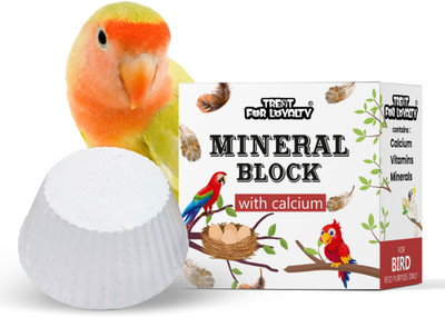 TREAT FOR LOYALTY Natural Calcium Block with Minerals for Birds | High Calcium Bird Supplement 0.6 kg Dry Adult Bird Food