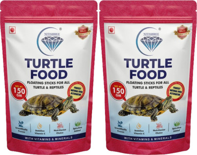Nitishree TURTAL FOOD & Tortoise food - 300 gm Sea Food 0.3 kg (2x0.15 kg) Dry Adult, New Born, Senior, Young Turtle Food
