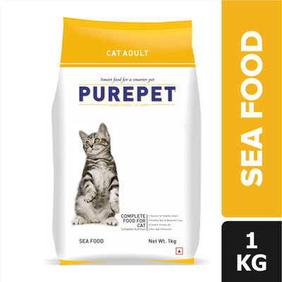 purepet Sea Food 1 kg Dry Adult Cat Food