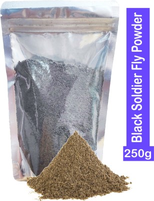 Grow Basket Black Soldier fly powder for fish breeding small mouth fish betta molly tetra.. Fish 0.25 kg Dry Young Fish Food