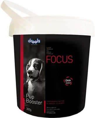 Drools Focus Pup Booster Puppy Weaning Diet for All Breeds Milk 0.3 kg Dry New Born Dog Food