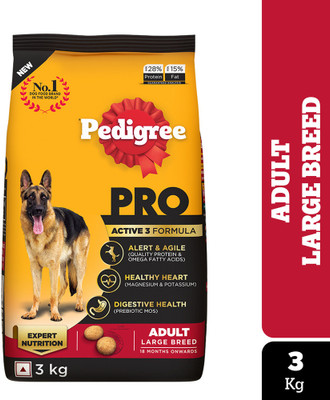 PEDIGREE Large Breed (18 Months Onwards) Chicken 3 kg Dry Adult Dog Food