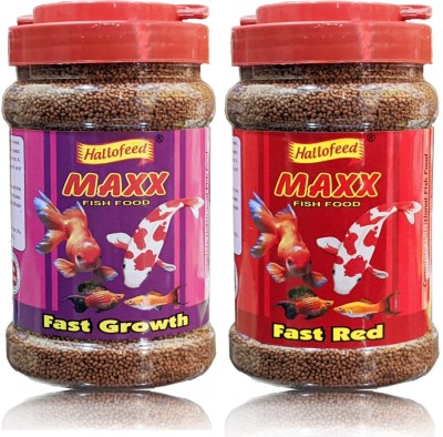 Hallofeed MAXX FAST GROWTH & FAST RED FISH FOOD Fish 0.72 kg (2x0.36 kg) Dry Adult Fish Food