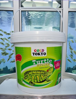 Gold Tokyo TURTLE STICKS Stabilized Vitamin C Bucket of 1 Kg Sea Food 1 kg Dry Adult, New Born, Senior, Young Turtle Food