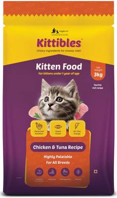 Baby cat store food at home
