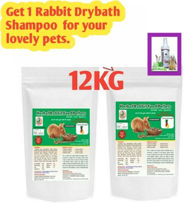 Herbal Sinovet India Pine- Apple Rabbit food pellets 12kg Liver 12 kg (2x6 kg) Dry Young Rabbit Food