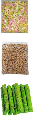 Blacknose Dog Chew (Cocoa & Mix) Biscuit And Mint Munchy Stick (Each 450Gm) Pack Vegetable, Chicken, Mint 0.9 kg (3x0.3 kg) Dry Adult, New Born, Senior, Young Dog Food