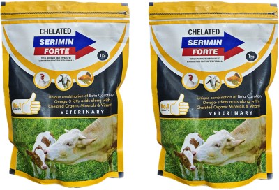 Aura Pet Sermin Forte Mineral Mixture for Animals Combo Pack of 2 Pet Health Supplements(2 kg)