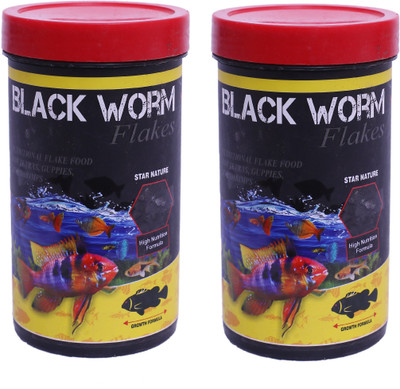 STAR FARMS Black Worm ( Pack of 2 ) 25g By Jhenver Pet Health Supplements(50 g)