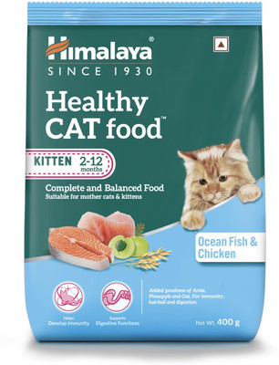 HIMALAYA Healthy Cat Food - Mother & Kitten (Ocean Fish & Chicken) Fish 0.4 kg Dry Young Kitten Food