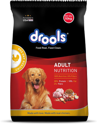 Drools Drools Adult Nutrition Chicken and Egg 10KG Chicken, Egg 10 kg Dry Adult Dog Food