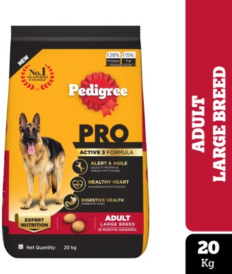 PEDIGREE PRO Adult Large Breed, (18 Months Onwards), 20 kg Dry Adult Dog Food