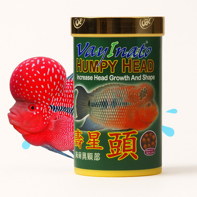 VAYINATO Ocean Free XO Humpy Head (Original) Fish Food, 280ML/100G For Flowerhorn Fish Fish 0.1 kg Dry Adult, Senior, Young Fish Food