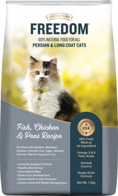 SIGNATURE Freedom Persian Chicken &peas Fish 1.2 kg Dry Adult Cat Food