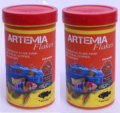 STAR FARMS Artemia Flakes 25g (pack of 2) by Jhenver Pet Health Supplements(0.05 mg)