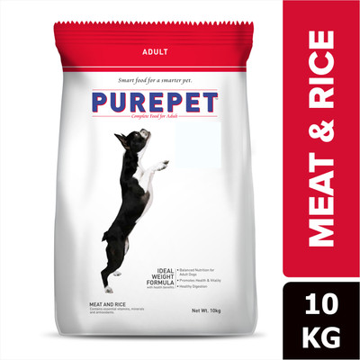 Purepet Meat and Rice 10 kg Dry Adult Dog Food