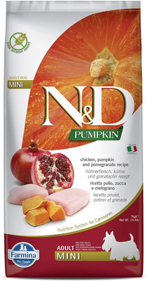 Farmina N & D Grain Free Pumpkin Chicken And Pomegranate Puppy Mini Chicken 0.8 kg Dry New Born Puppy Food