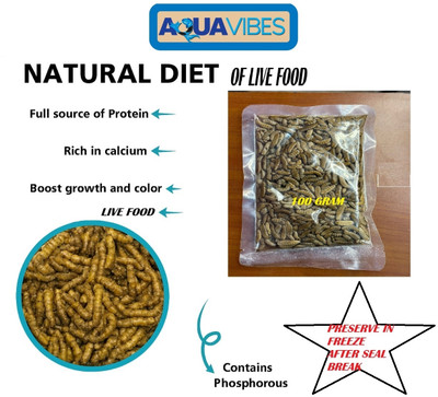 aquavibes BUGGY LIVE Fish 0.1 kg Wet Adult, All Life Stages, Young Fish Food