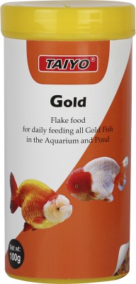 TAIYO Gold Flake 0.1 kg Dry Young, Adult, Senior Fish Food