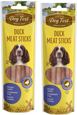 dog fest Dogfest DUCK MEAT STICKS FOR DOGS Duck 0.09 kg (2x0.04 kg) Dry Adult Dog & Puppy Food