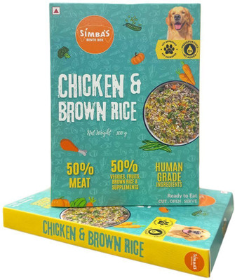 Simba's Bento Box Chicken & Brown Rice Dog Food for Adult and Puppies, Human Grade Ingredients Chicken, Brown Rice 8.4 kg (28x0.3 kg) Dry All Life Stages Dog Food